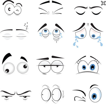 cartoon eyesのイラスト素材