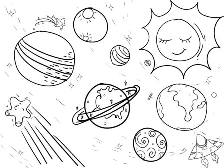 Solar Doodle Artのイラスト素材