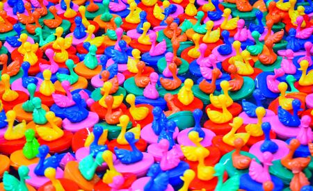 Fancy color duck toy flotingの写真素材