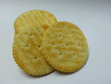 Biscuits on  white backgroundの素材