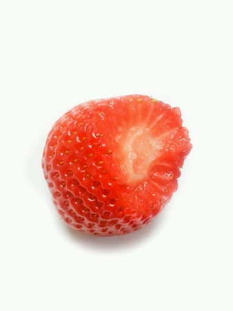 Strawberries on white background.の素材