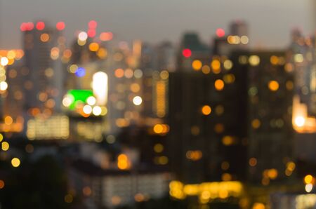 Blur bokeh city backgroundの写真素材