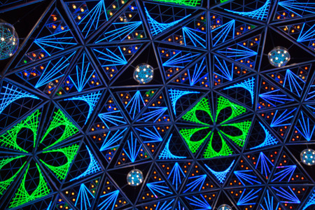 Multiple colour LED patten backgroundの写真素材
