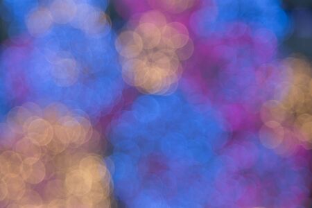 Blurred bokeh multiple colours lights background
