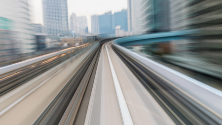 Train moving blurred motion, abstract backgroundの写真素材