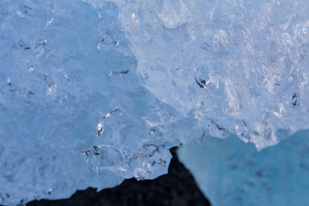 Close up Ice cube texture breaking from glacier, pattern and blackground, Iceland winter season natural landscape backgroundの写真素材