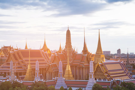 Golden grand palace Bangkok historic landmark, Thailand