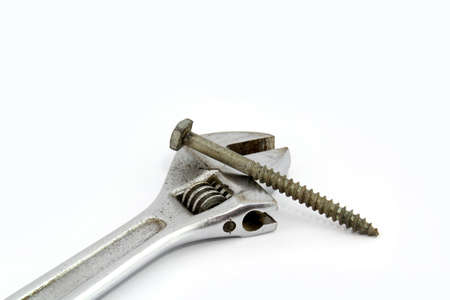 spanner and screwの写真素材