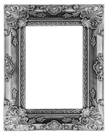 The antique  frame on the white backgroundの写真素材