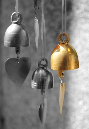Metal Bell mobility hangerの写真素材