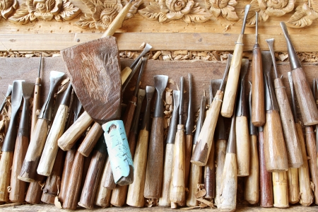 Tools of the woodcarver