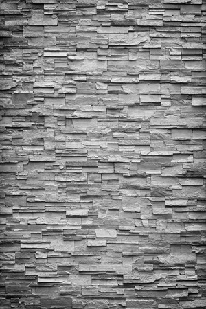 pattern of decorative slate stone wall surfaceの写真素材