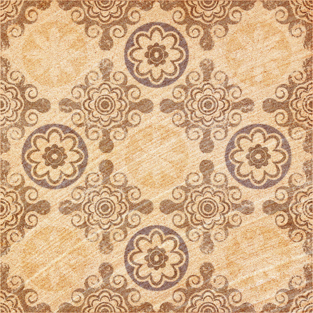 Decorative brown sand stone tile backgroundの写真素材