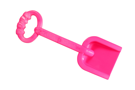 beach toys on white backgroundの写真素材