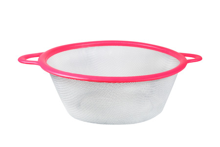 Metal basket for kitchenの写真素材