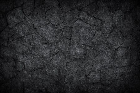 black gray dark slate stone crack background or textureの写真素材