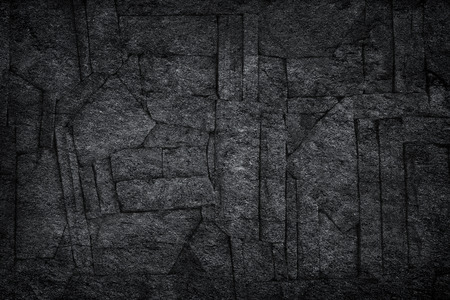 black gray dark slate stone crack background or textureの写真素材