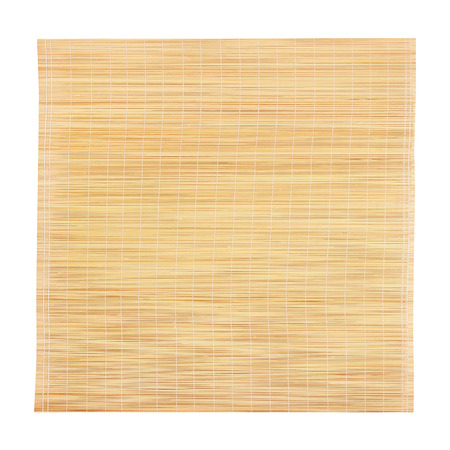 bamboo blind frame isolated on white backgroundの写真素材