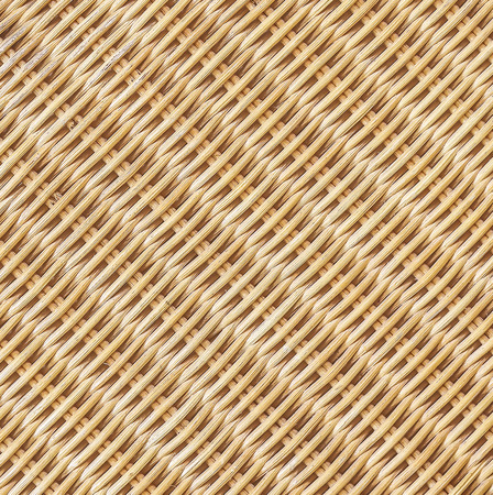 Rattan or wicker weave texture backgroundの写真素材