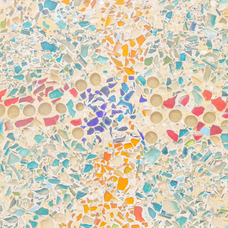 colorful terrazzo floor texture background