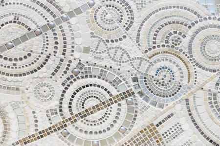 stitched leather background gray and brown colorsの写真素材