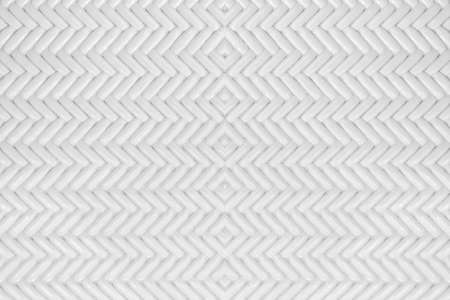 Pattern of White Plastic Weaving texture abstract backgroundの写真素材