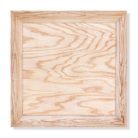 Wooden frame wall texture or wood  frame isolated on white background