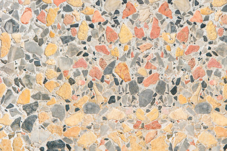 Terrazzo floor texture backgroundの写真素材