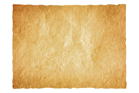 Vintage brown paper background  Isolated on white backgroun with clipping path include for design usage purpose.の写真素材