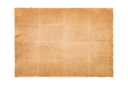 Old brown paper texture isolated on white , clipping path included,の写真素材