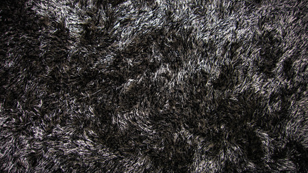 Black carpet with soft hair.の写真素材