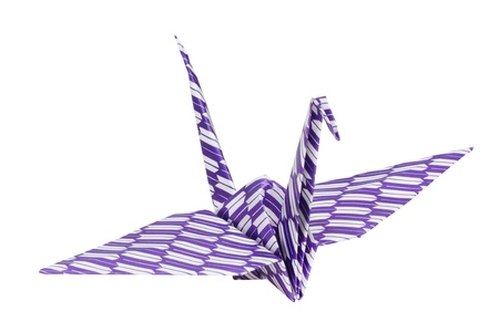 Colorful traditional Japanese origami birdの写真素材