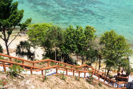 Thailand beach coast of Andaman turquoise seaの写真素材