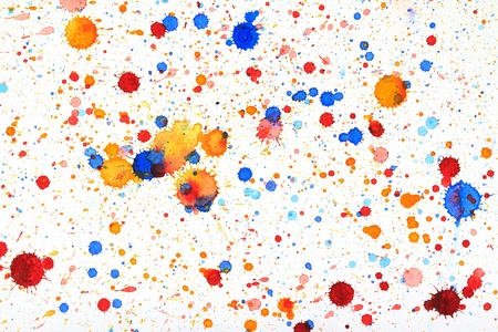 Colorful vivid water color splash background の写真素材