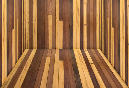 Wooden floor and wall roomの写真素材