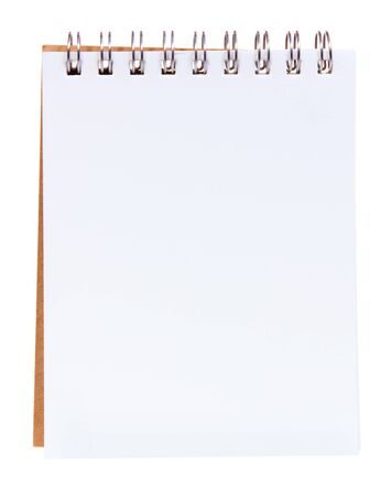 Paper notepad isolated on white background の写真素材