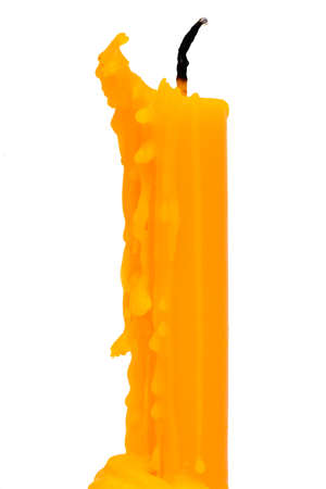 candle on white backgroundの写真素材