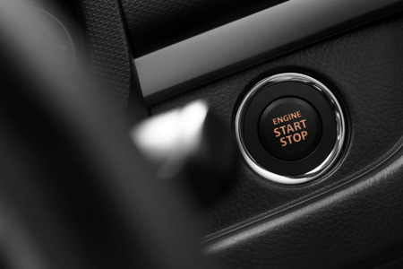 Car push start buttonの写真素材