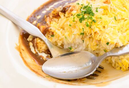 Japanese curry riceの写真素材