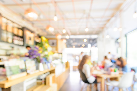 Blur restaurant background