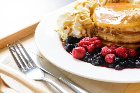 Sweet berry pancake
