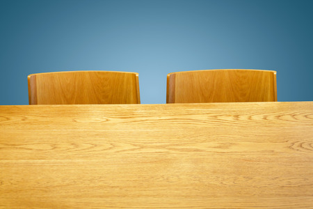 Wooden table and chairs background