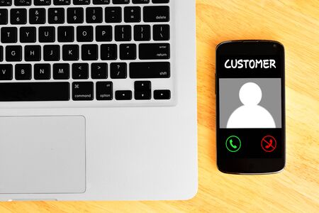Customer call on smart phone