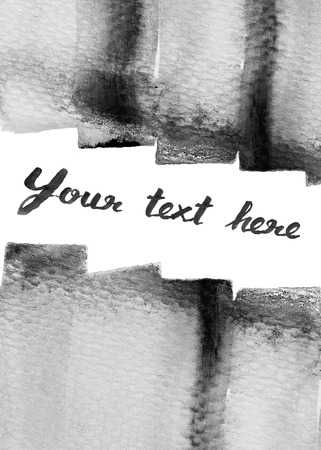 Copy space black and white water color background textureの写真素材
