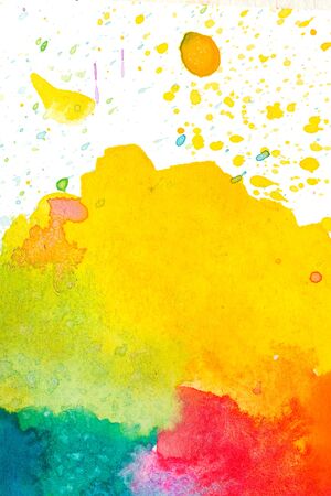 Colorful abstract watercolor backgroundの写真素材