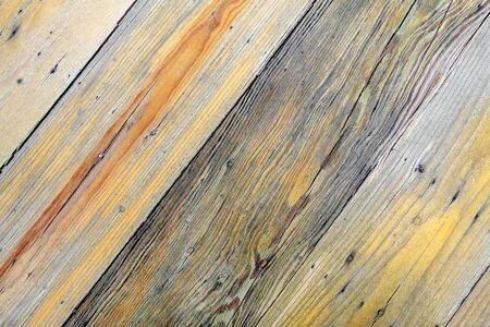 Recycle pine wood pallet backgroundの写真素材