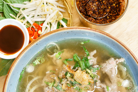 Vietnam rice noodle with pork