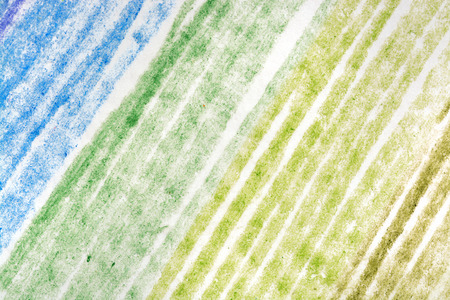 Blue green messy color pencil drawing scribble line background whiteの写真素材