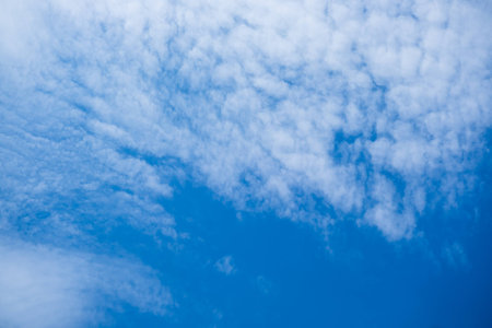 Blue sky with clouds  .in Thailand.