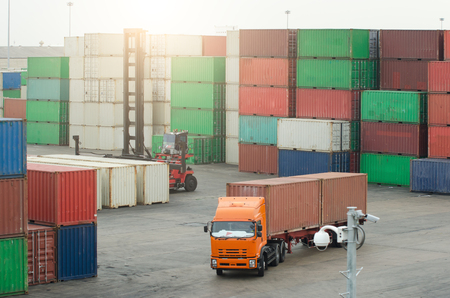 Logistics and transportation of Container Cargoの写真素材